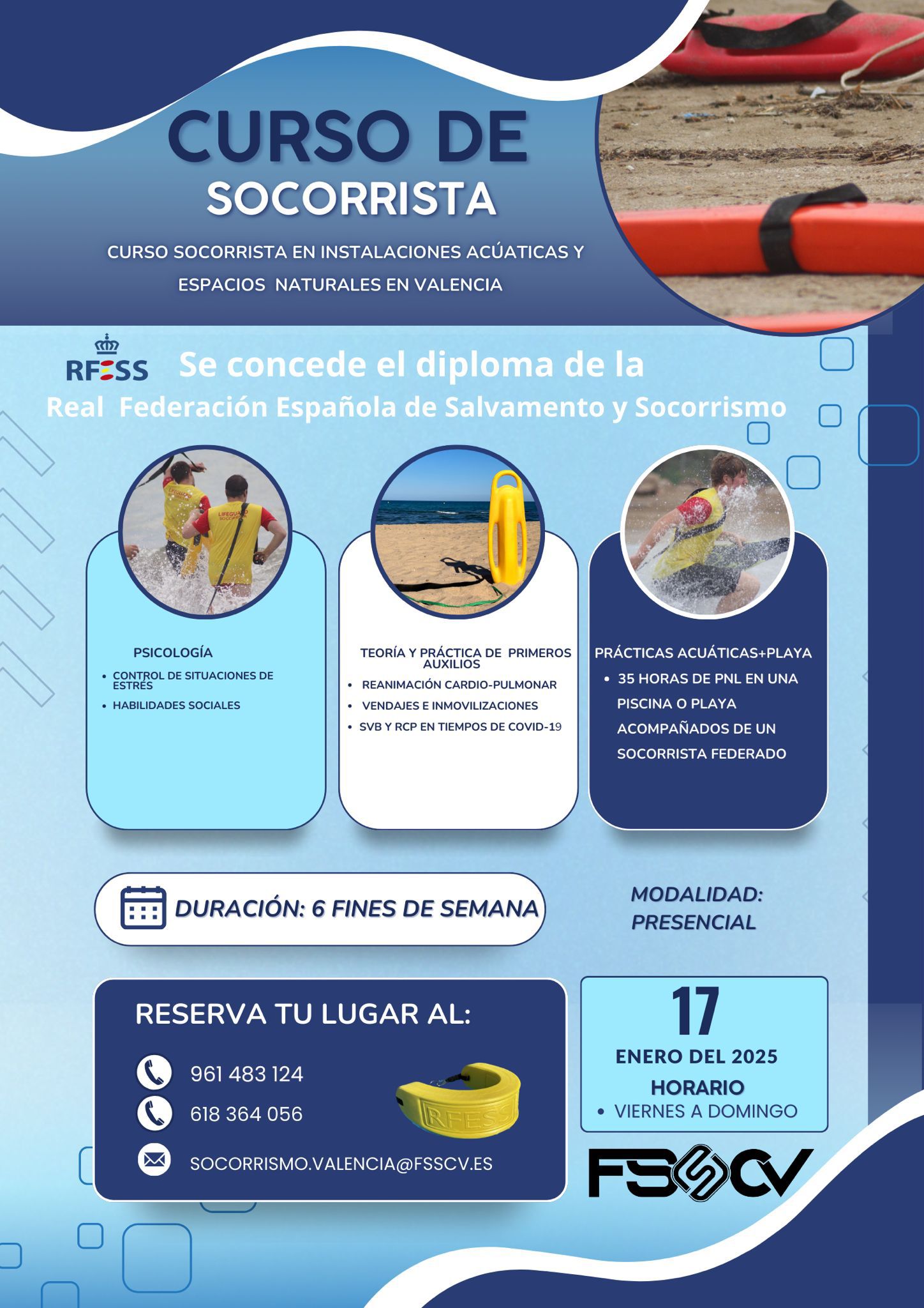 Curso Socorrista en Valencia 02/25V