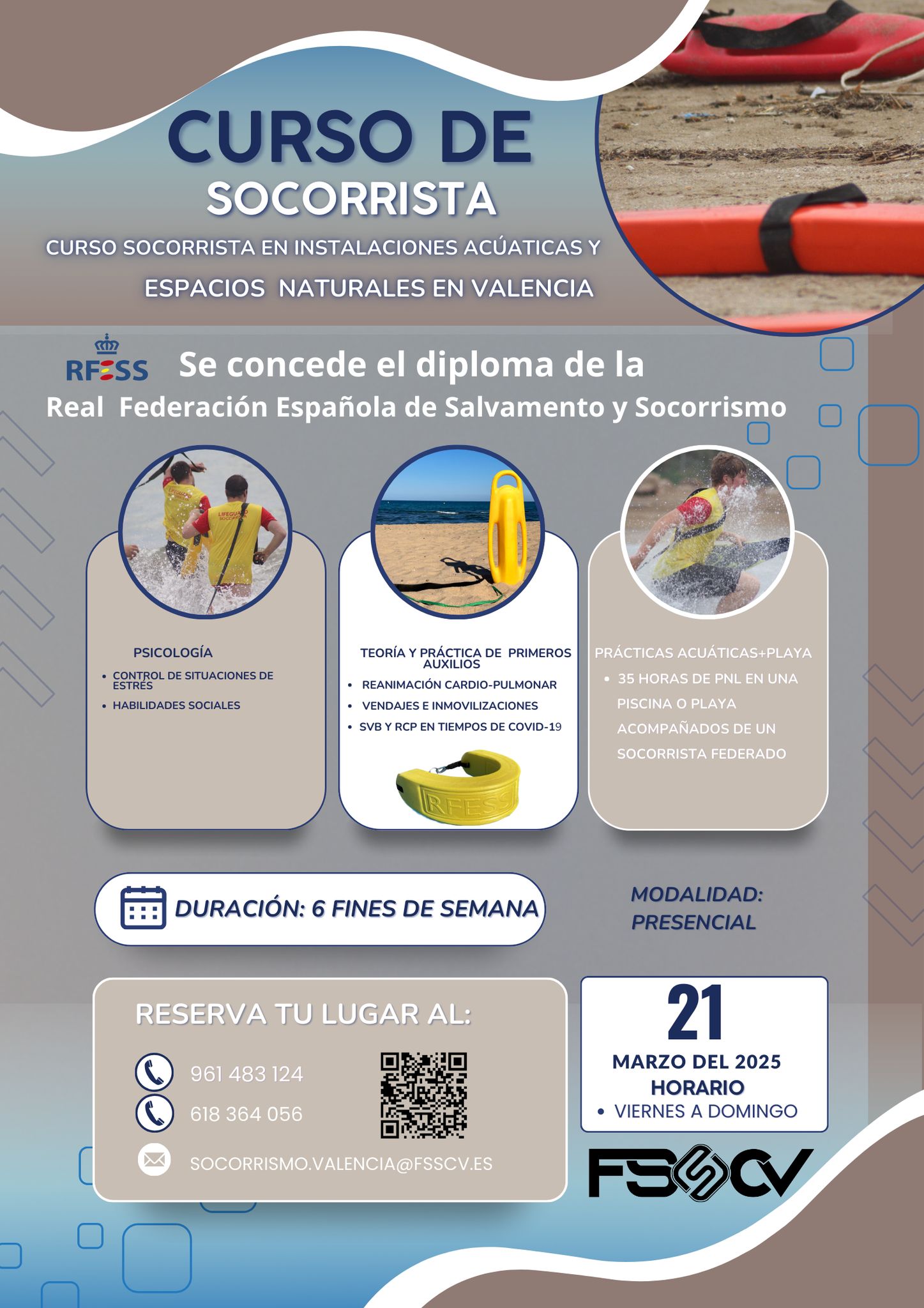 Curso Socorrista en Valencia 04/25V