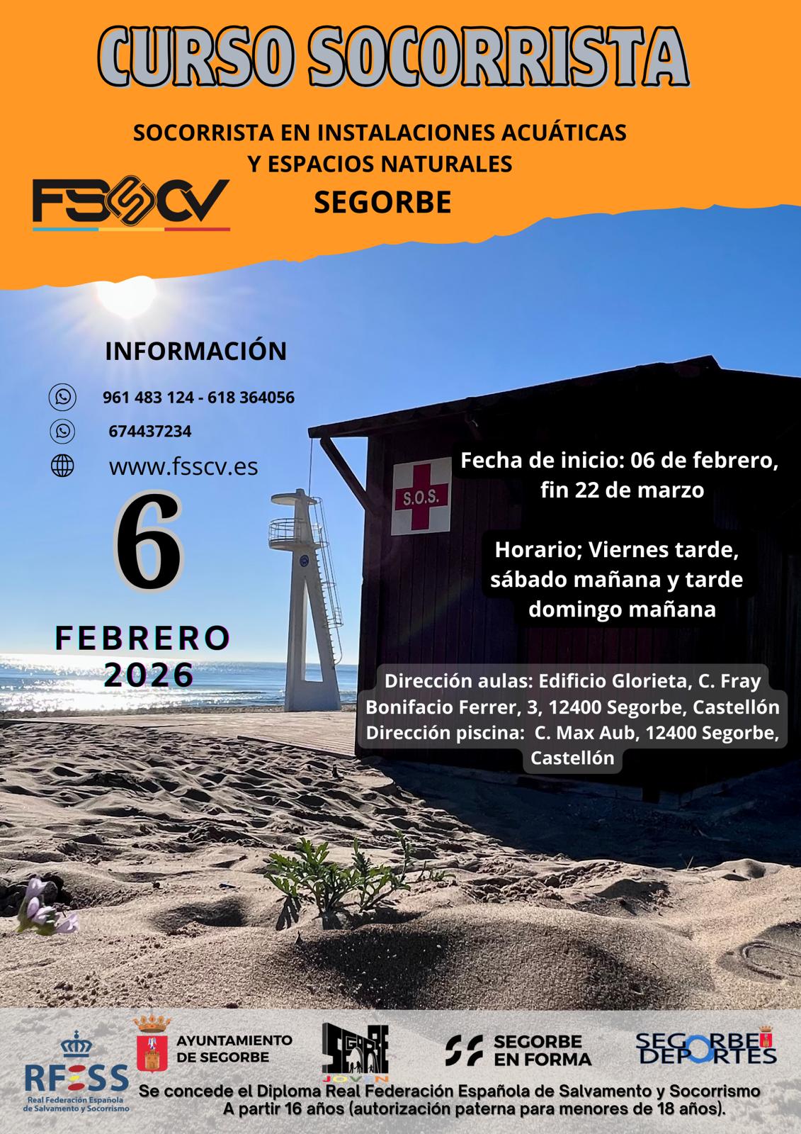 Curso Socorrista Segorbe 04/26V