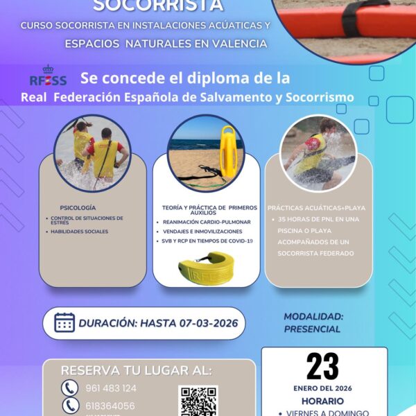 Curso Socorrista Valencia 03/26V