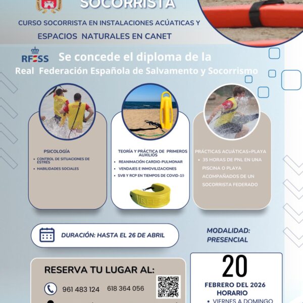 Curso Socorrista Canet 05/26V