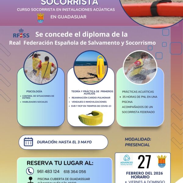Curso Socorrista Instalaciones Acuáticas Guadassuar…