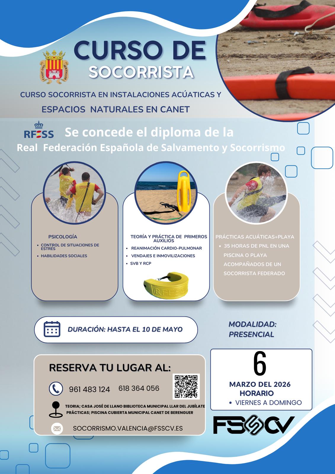 Curso Socorrista Canet 05/26V